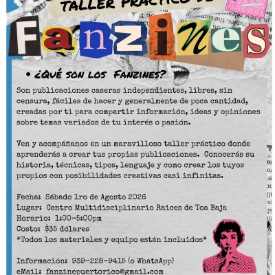 Taller Fanzines Centro Raices Toa Baja